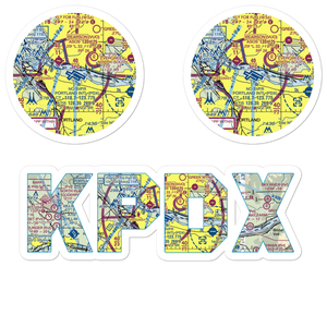 Portland International Airport (PDX) VFR Sectional Sticker Pack