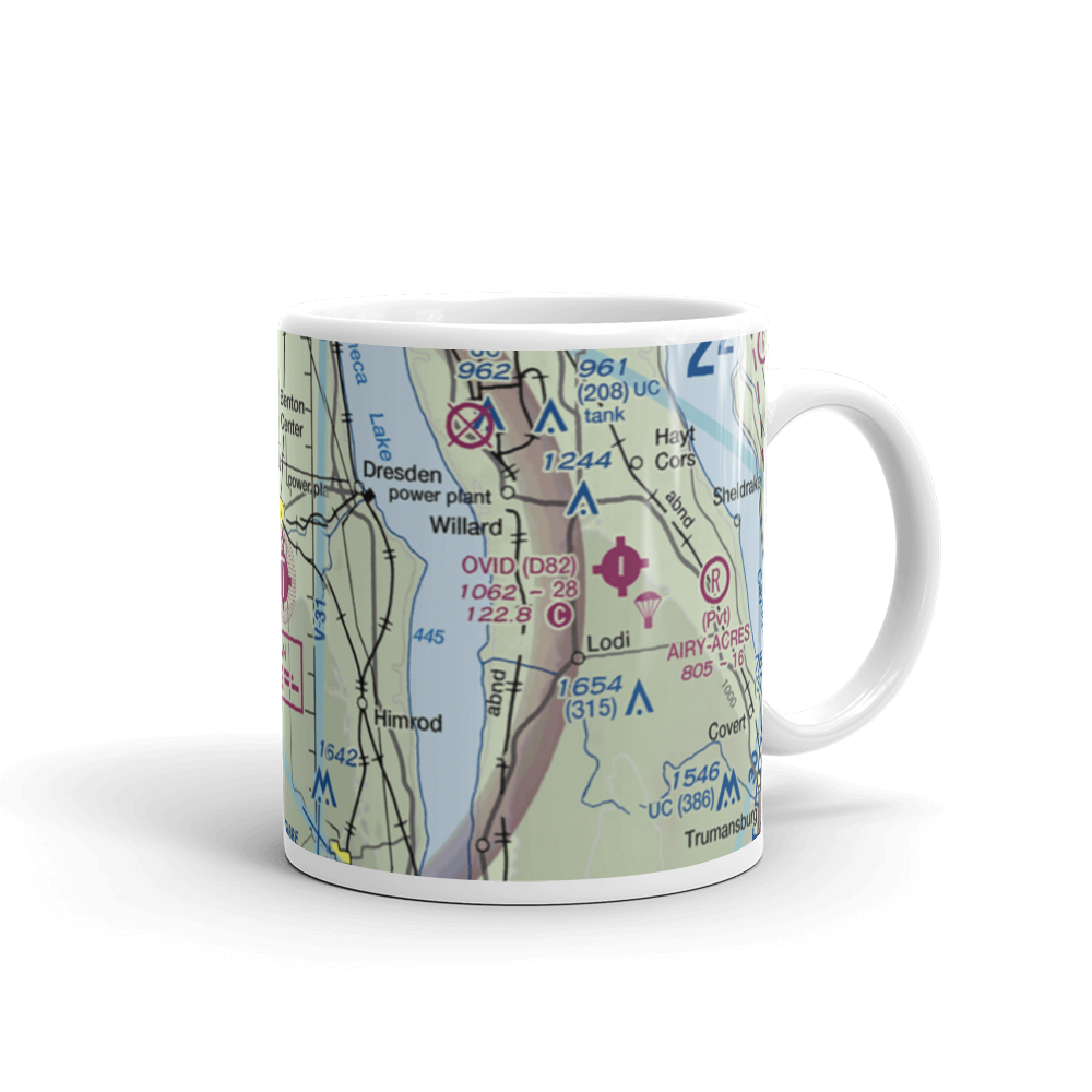 Penn Yan Airport (PEO) VFR Sectional  Mug 