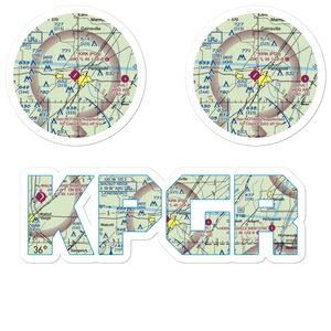 Kirk Field (PGR) VFR Sectional Sticker Pack
