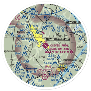 Harry Clever Field (PHD) VFR Sectional Sticker (20 mile)