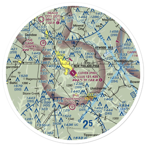 Harry Clever Field (PHD) VFR Sectional Sticker (30 mile)