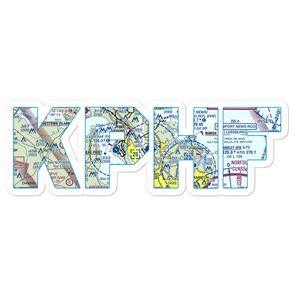 Newport News Williamsburg International Airport (PHF) VFR Sectional Sticker