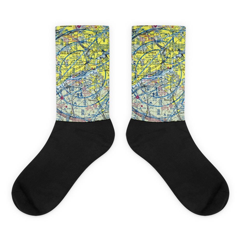 Philadelphia International Airport (PHL) VFR Sectional Socks 