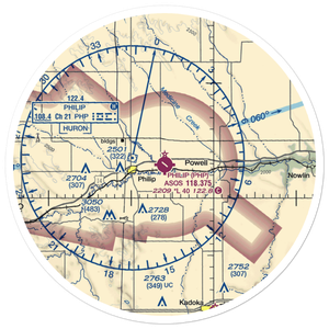 Philip Airport (PHP) VFR Sectional Sticker (30 mile)