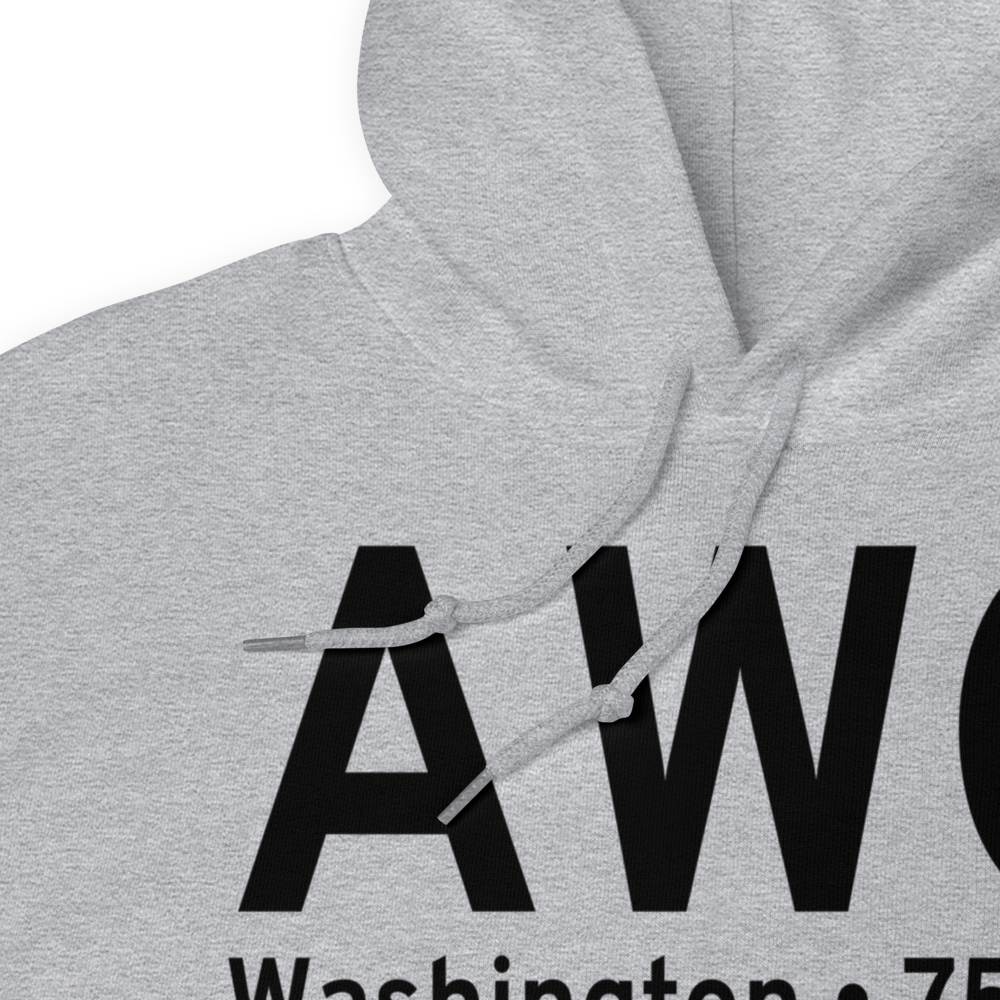 Washington (KAWG) Airport Hoodie Sweatshirt 