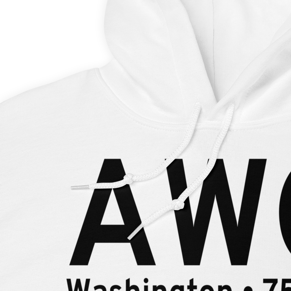 Washington (KAWG) Airport Hoodie Sweatshirt 