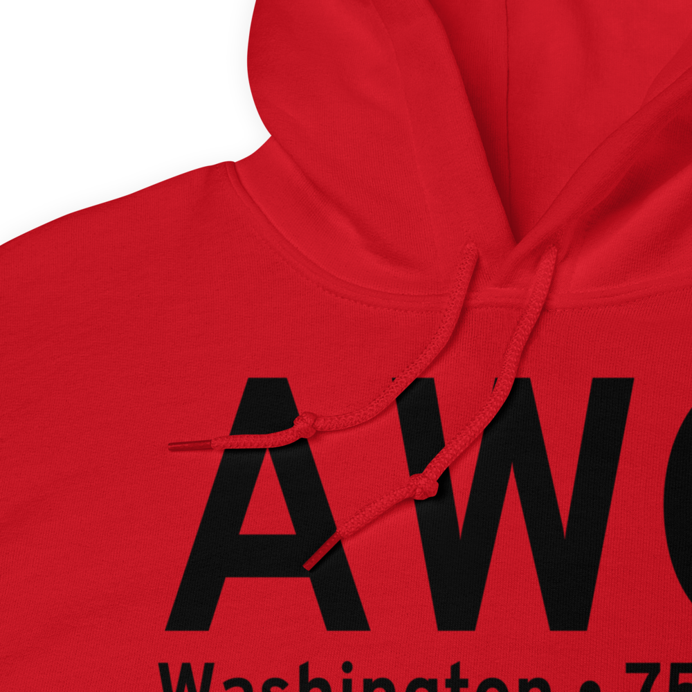 Washington (KAWG) Airport Hoodie Sweatshirt 