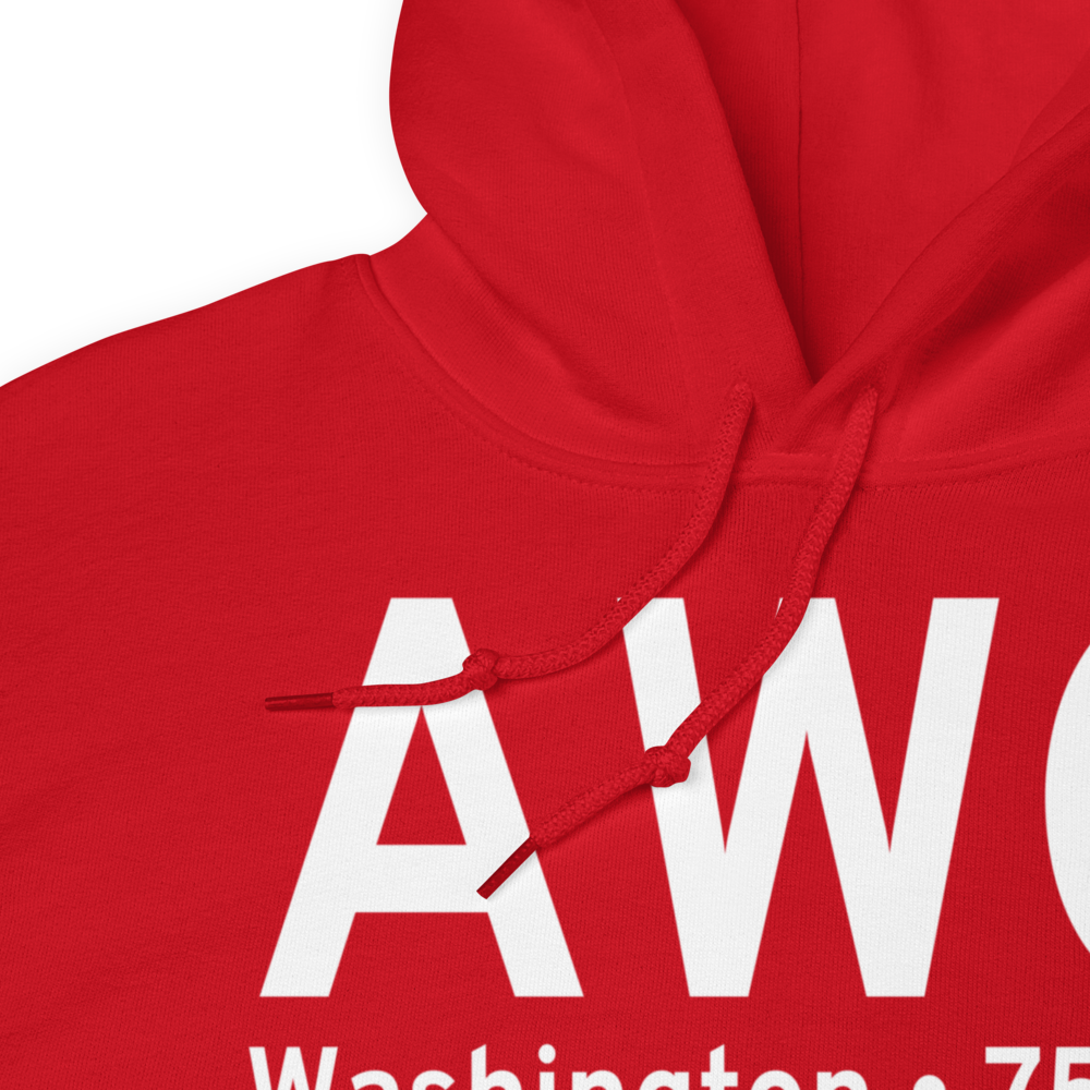 Washington (KAWG) Airport Hoodie Sweatshirt 