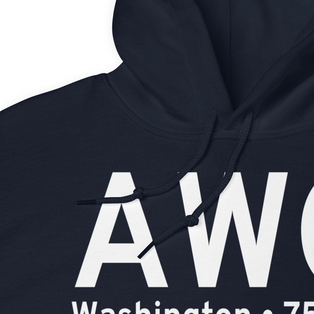 Washington (KAWG) Airport Hoodie Sweatshirt 