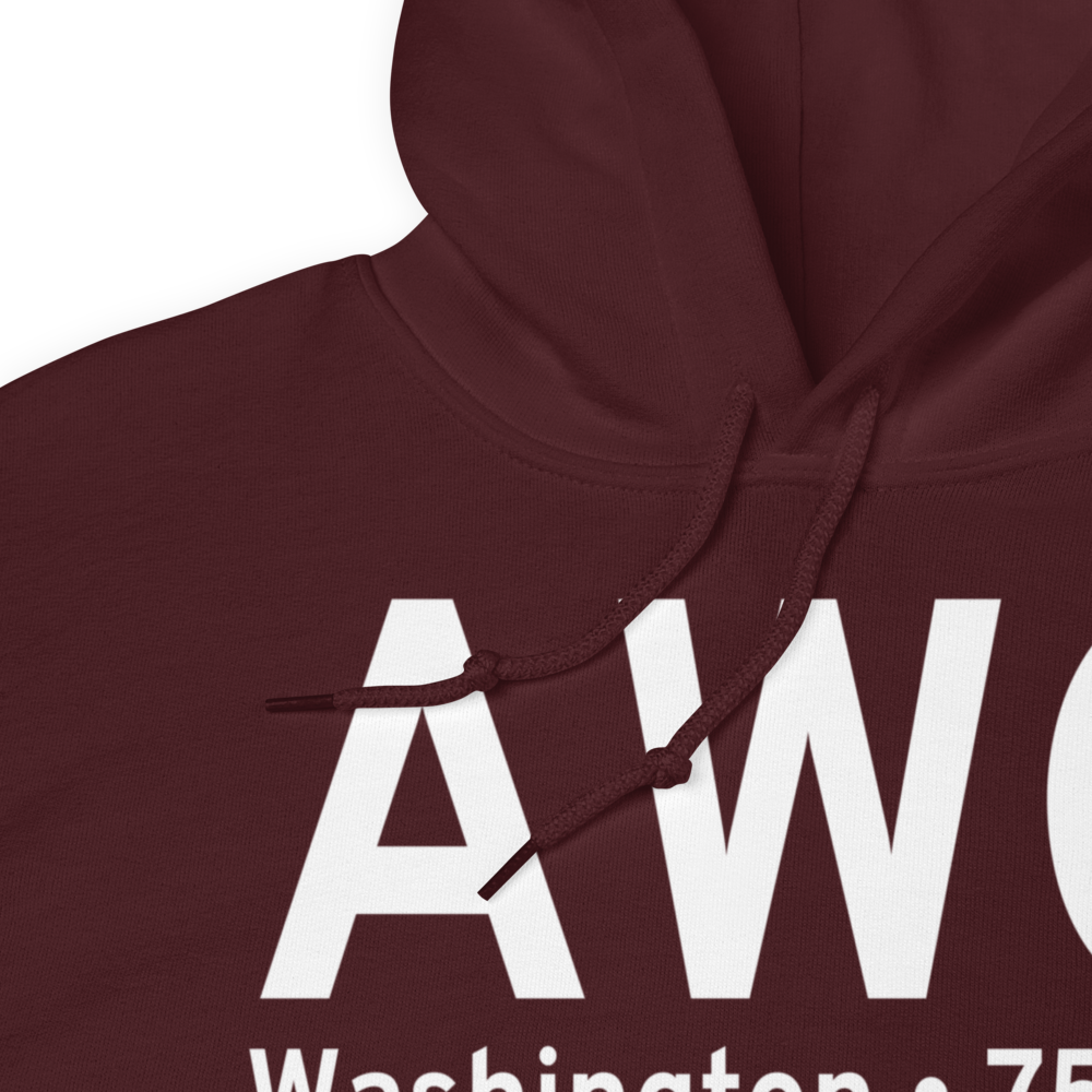 Washington (KAWG) Airport Hoodie Sweatshirt 