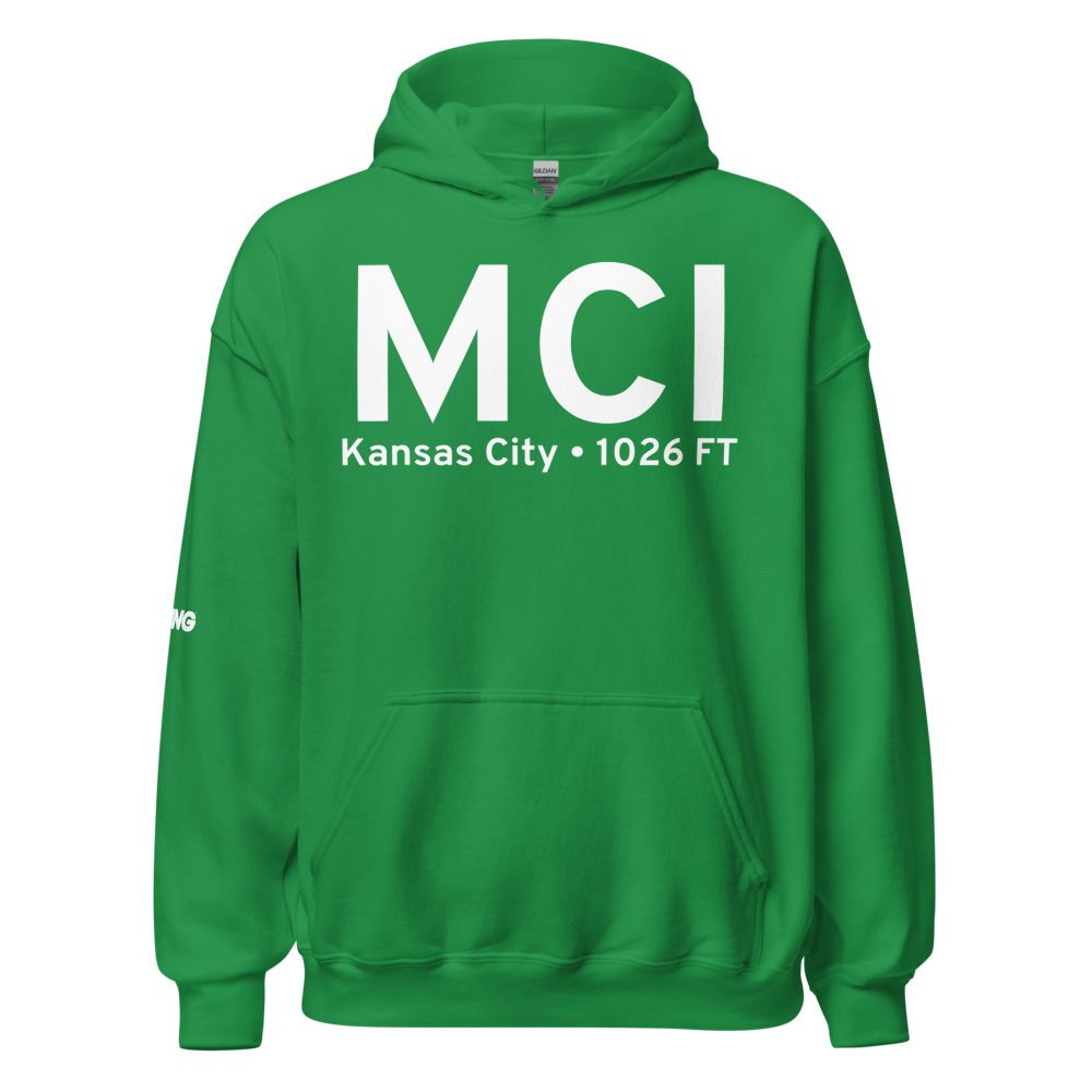 Kansas City (KMCI) Airport Hoodie Sweatshirt 