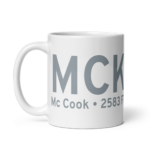 Mc Cook (KMCK) Airport Mug