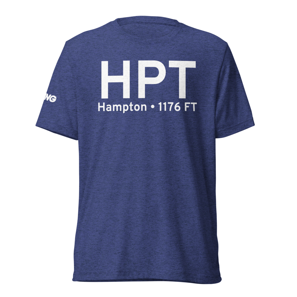 Hampton (KHPT) Airport Tri-blend T-Shirt 