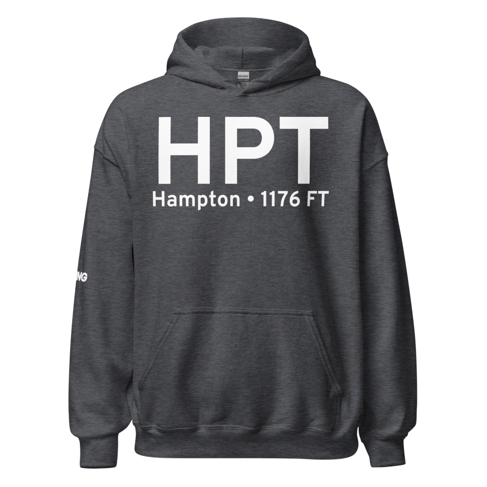 Hampton (KHPT) Airport Hoodie Sweatshirt 