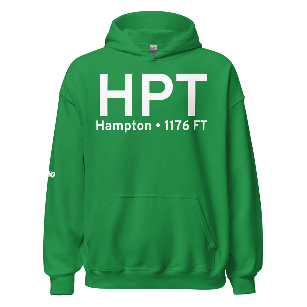 Hampton (KHPT) Airport Hoodie Sweatshirt 