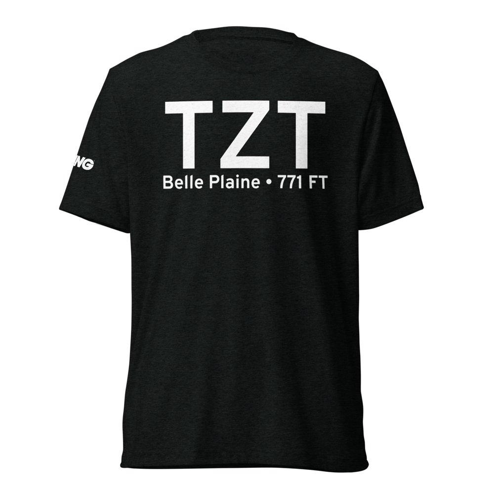 Belle Plaine (KTZT) Airport Tri-blend T-Shirt 
