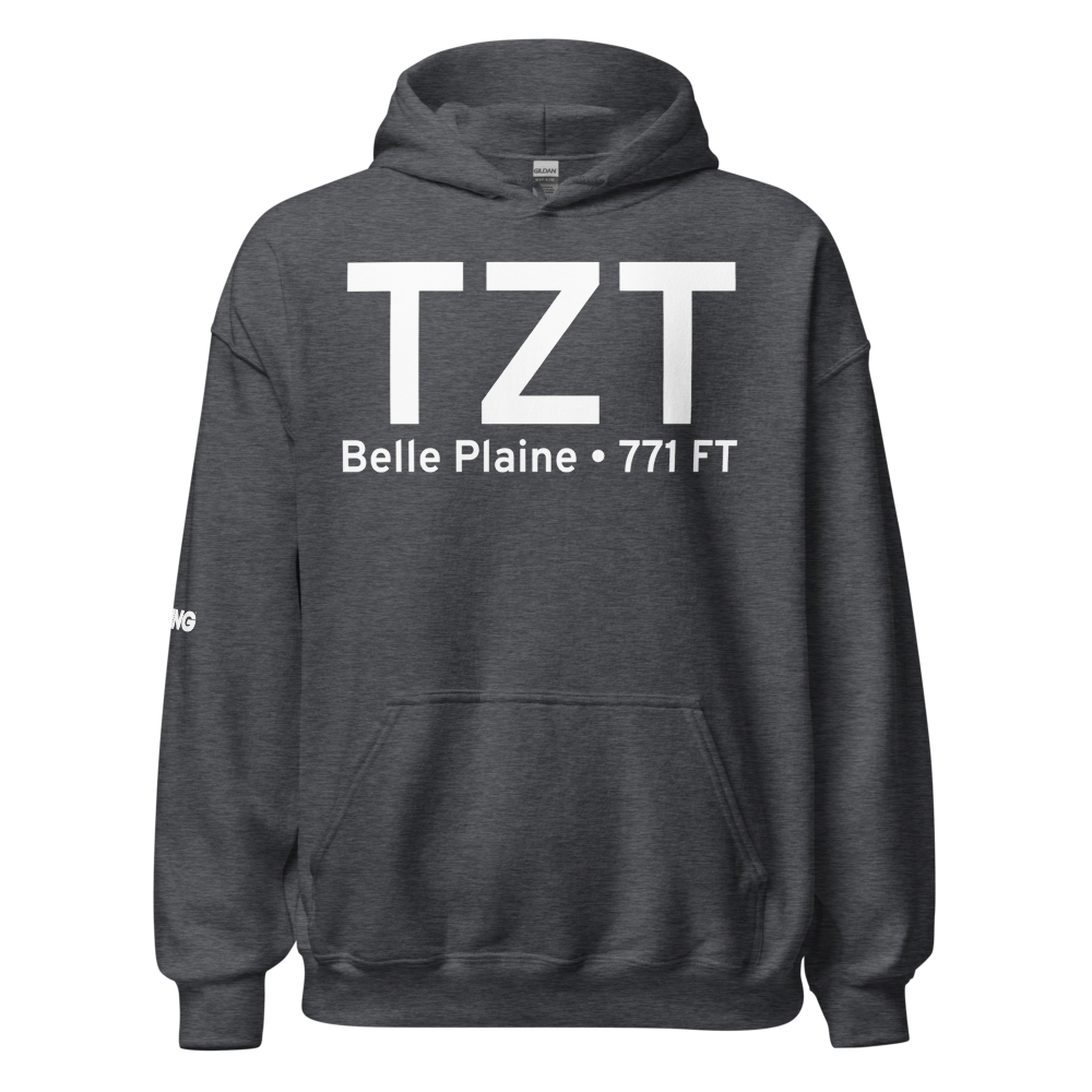 Belle Plaine (KTZT) Airport Hoodie Sweatshirt 