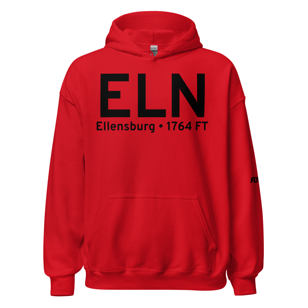 Ellensburg (KELN) Airport Hoodie Sweatshirt 