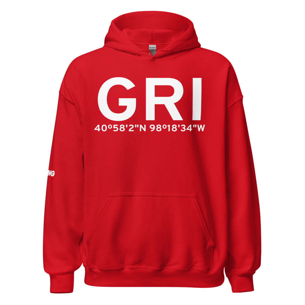 Grand Island (KGRI) Airport Hoodie Sweatshirt 