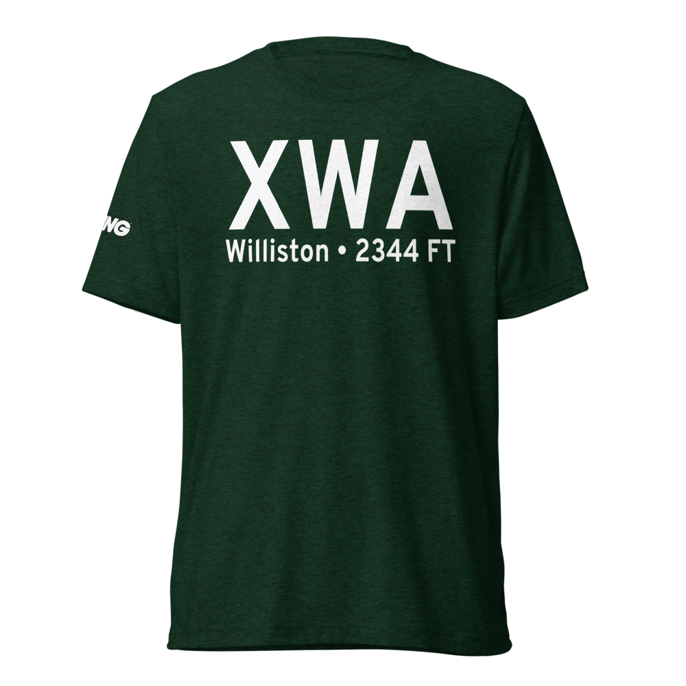 Williston (US-0571) Airport Tri-blend T-Shirt 