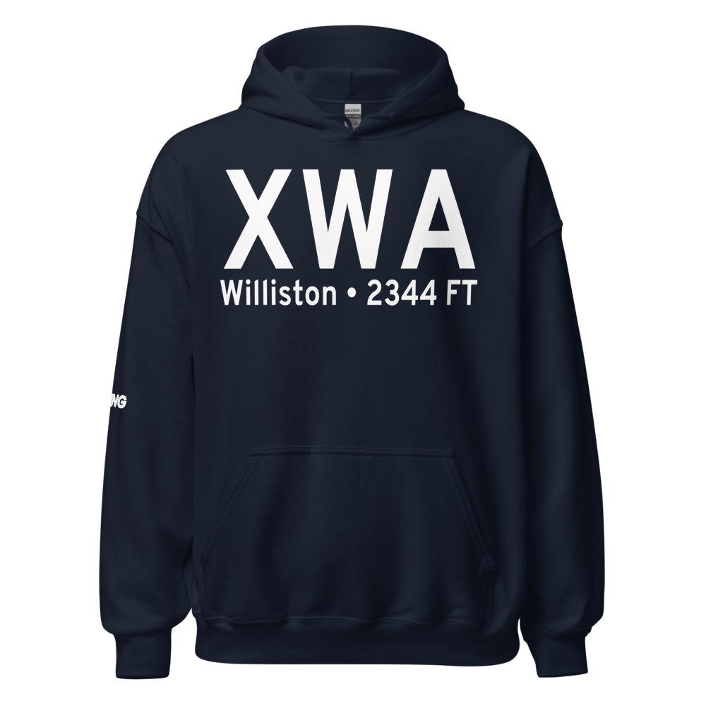 Williston (US-0571) Airport Hoodie Sweatshirt 