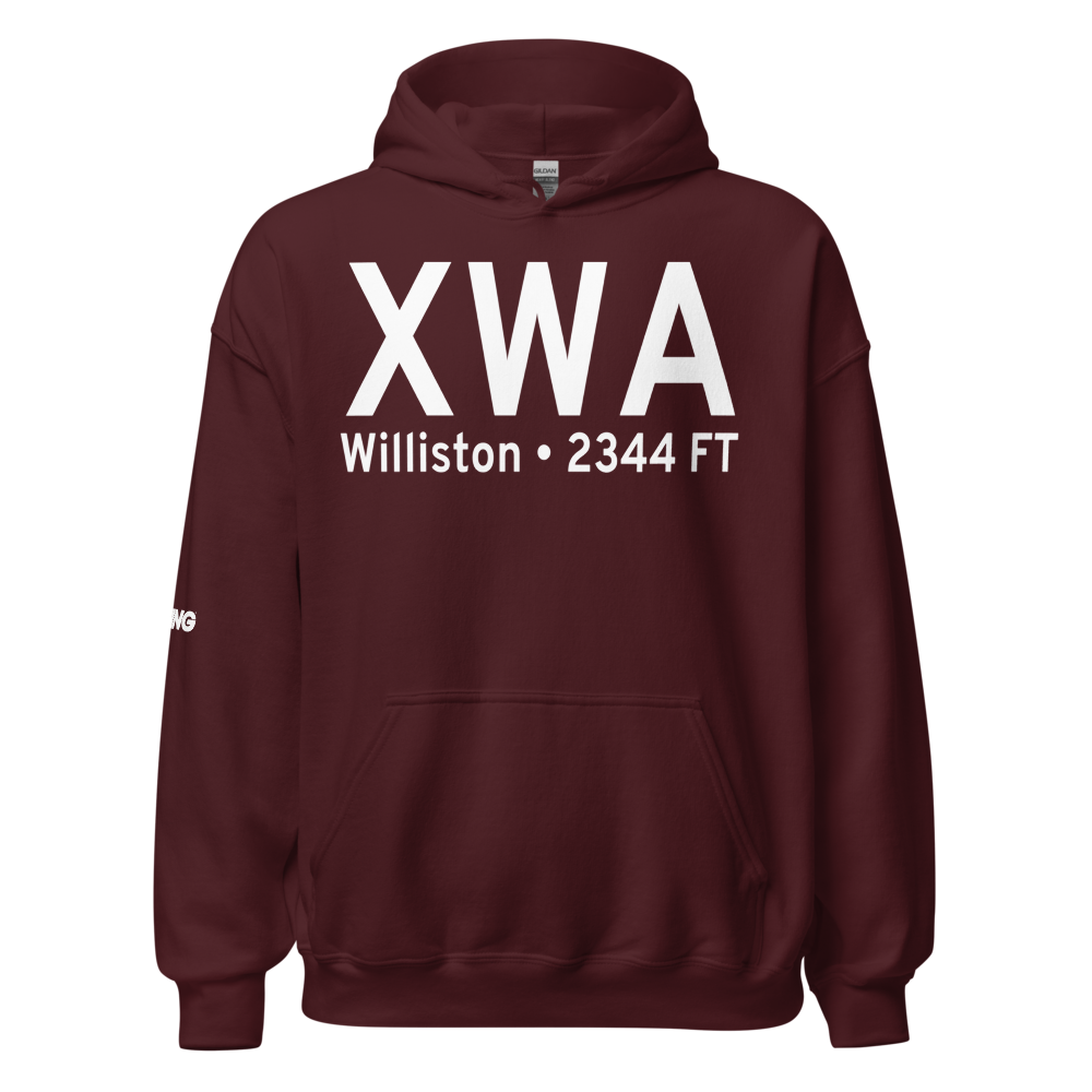 Williston (US-0571) Airport Hoodie Sweatshirt 