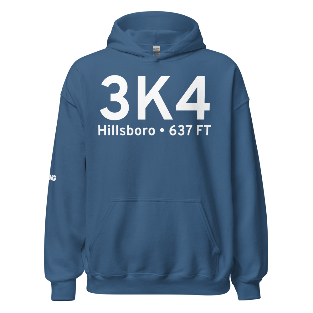 Hillsboro (3K4) Airport Hoodie Sweatshirt 