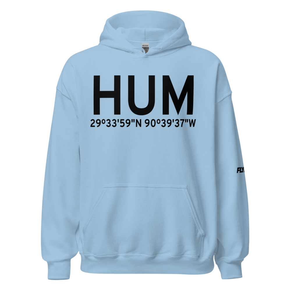 Houma (KHUM) Airport Hoodie Sweatshirt 