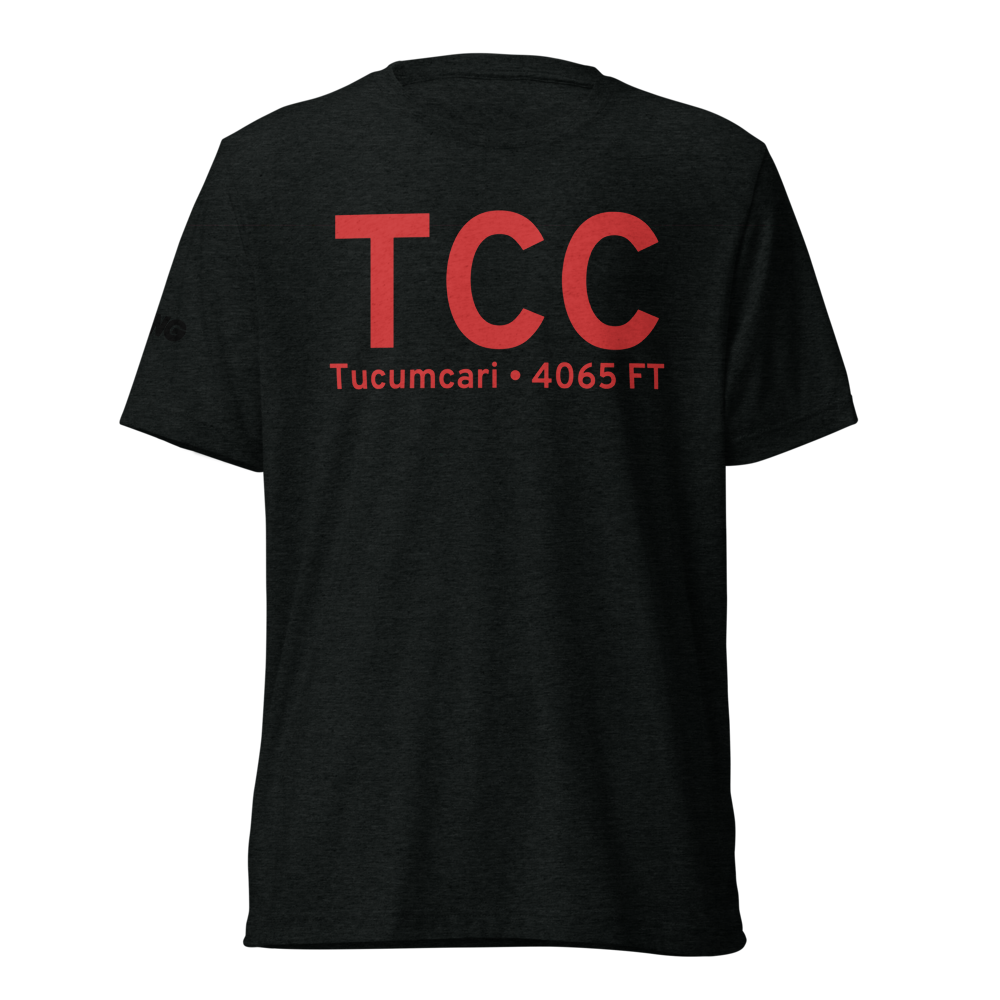 Tucumcari (KTCC) Airport Tri-blend T-Shirt 