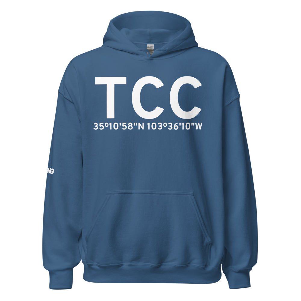 Tucumcari (KTCC) Airport Hoodie Sweatshirt 
