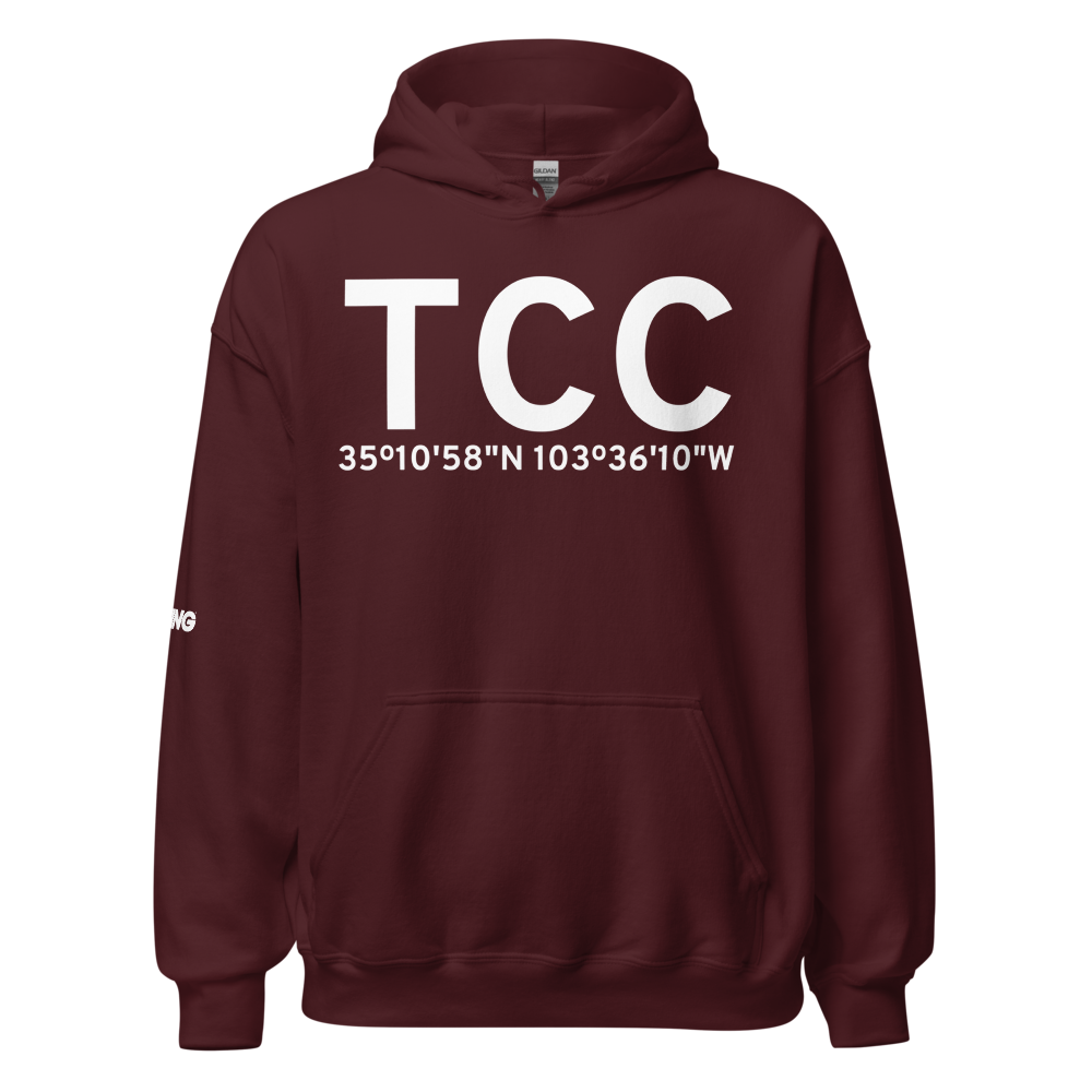 Tucumcari (KTCC) Airport Hoodie Sweatshirt 