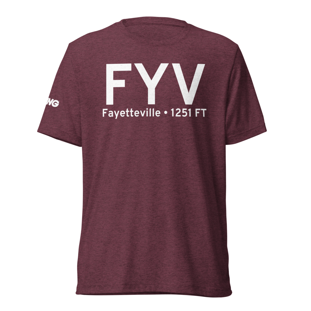 Fayetteville (KFYV) Airport Tri-blend T-Shirt 