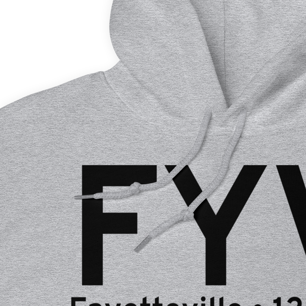Fayetteville (KFYV) Airport Hoodie Sweatshirt 