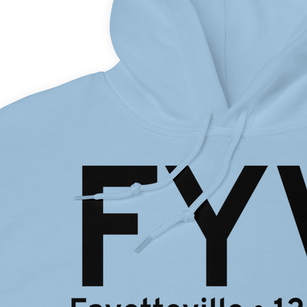 Fayetteville (KFYV) Airport Hoodie Sweatshirt 