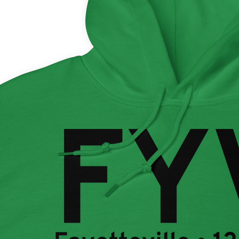 Fayetteville (KFYV) Airport Hoodie Sweatshirt 