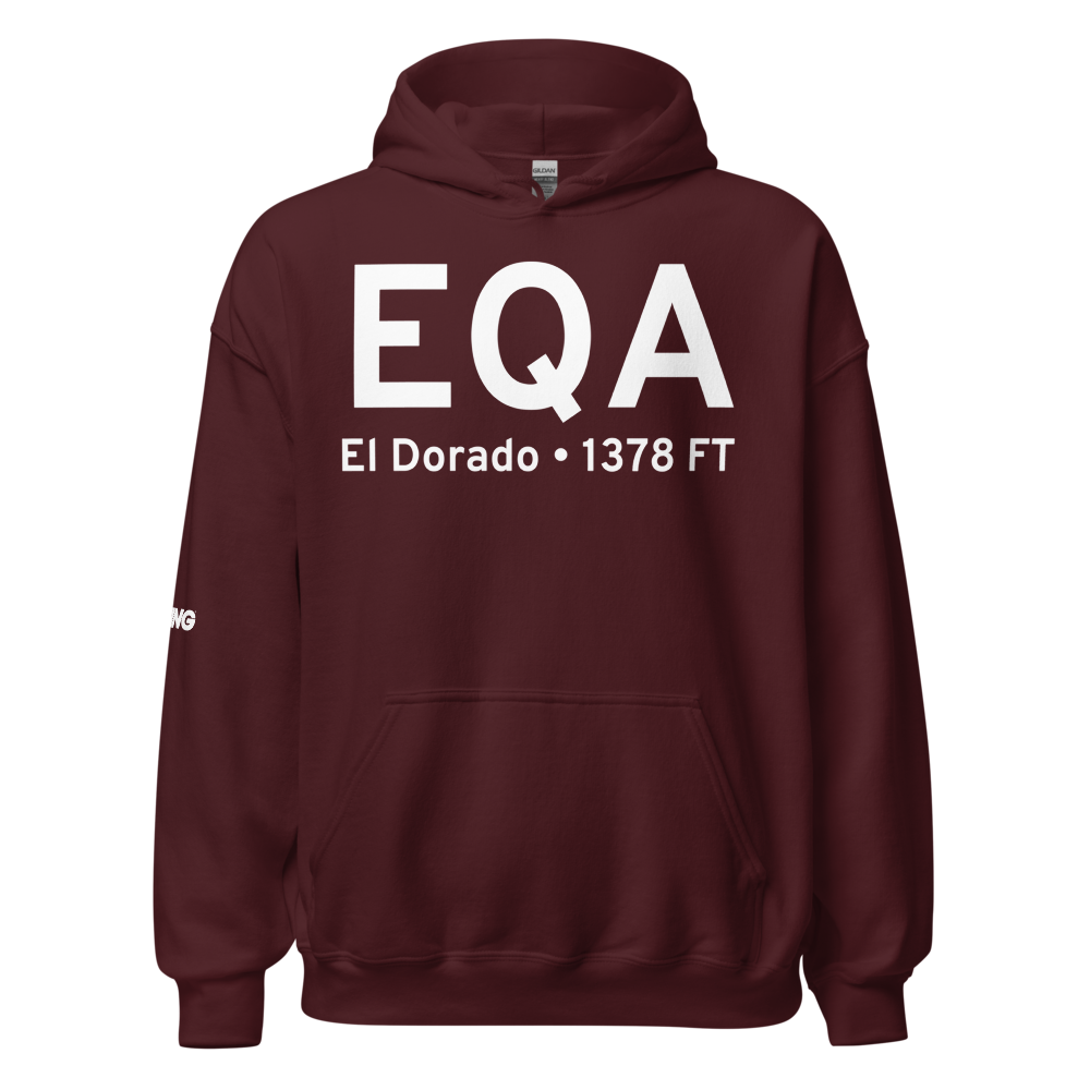 El Dorado (KEQA) Airport Hoodie Sweatshirt 
