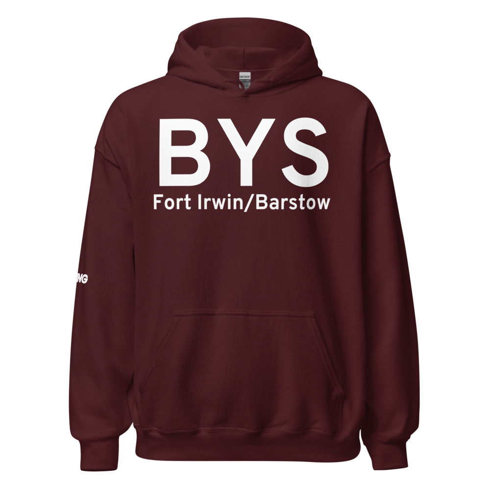 Fort Irwin/Barstow (KBYS) Airport Hoodie Sweatshirt 