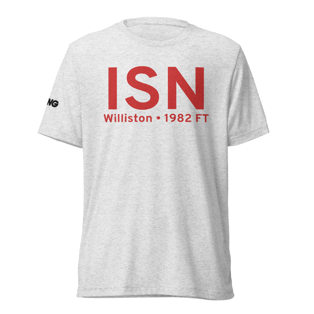 Williston (KISN) Airport Tri-blend T-Shirt 