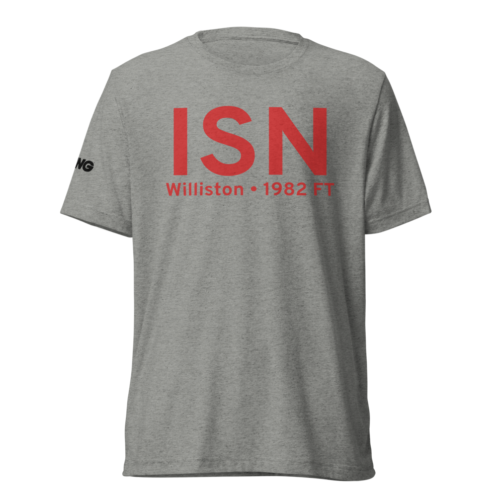 Williston (KISN) Airport Tri-blend T-Shirt 