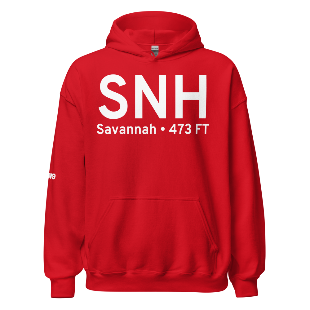 Savannah (KSNH) Airport Hoodie Sweatshirt 