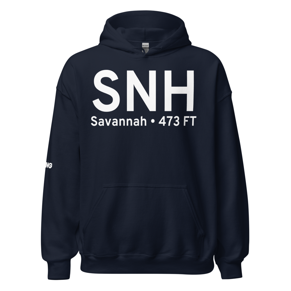 Savannah (KSNH) Airport Hoodie Sweatshirt 