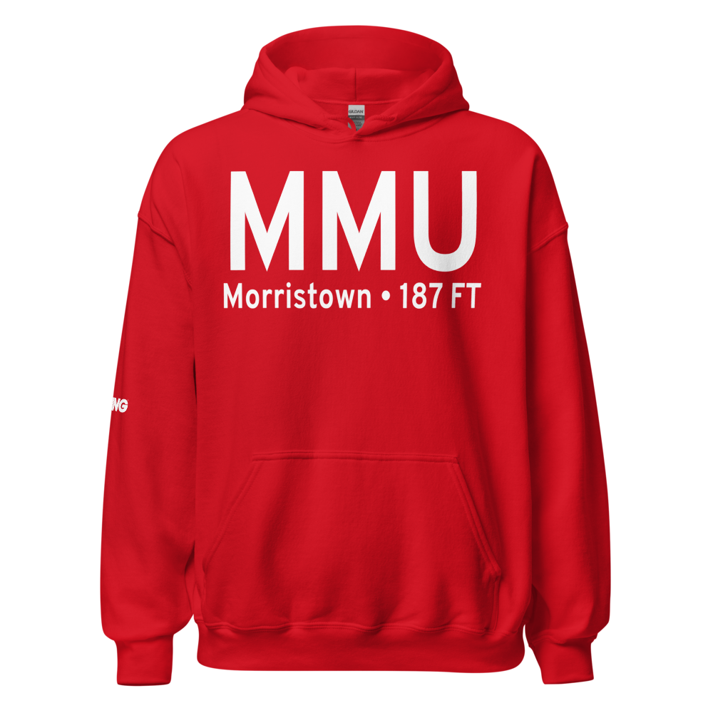 Morristown (KMMU) Airport Hoodie Sweatshirt 