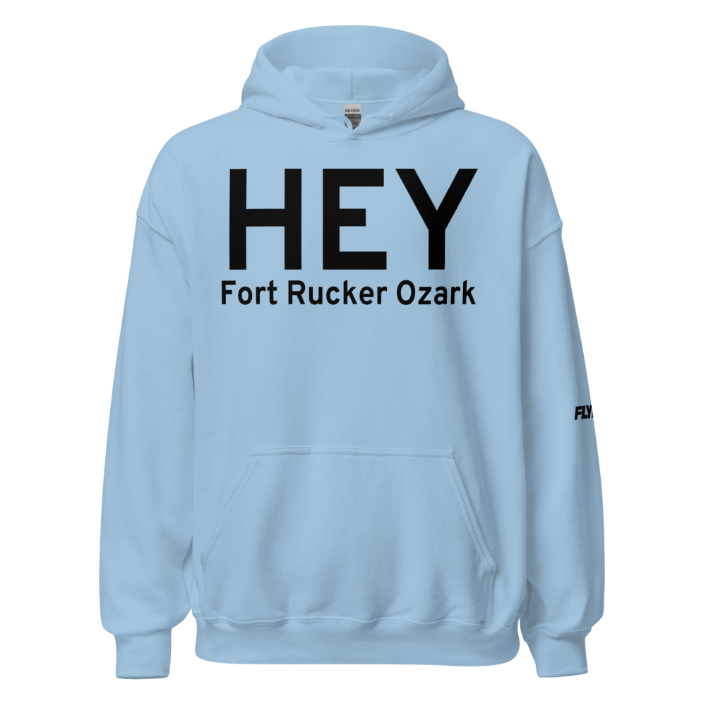 Fort Rucker Ozark (HEY) Airport Hoodie Sweatshirt 