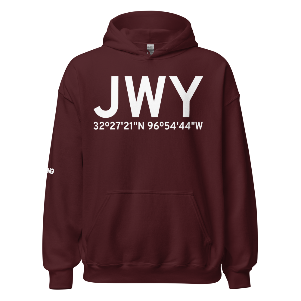 Midlothian/Waxahachie (KJWY) Airport Hoodie Sweatshirt 