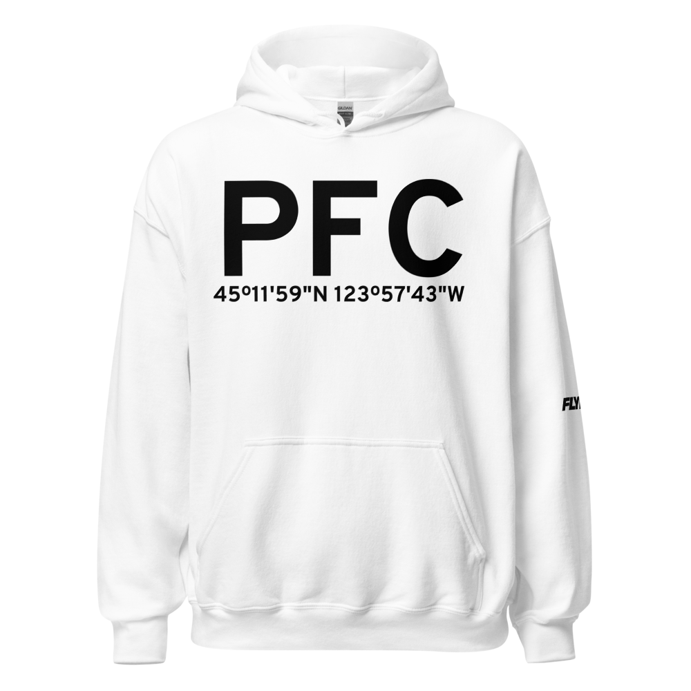 Pacific City (PFC) Airport Hoodie Sweatshirt 