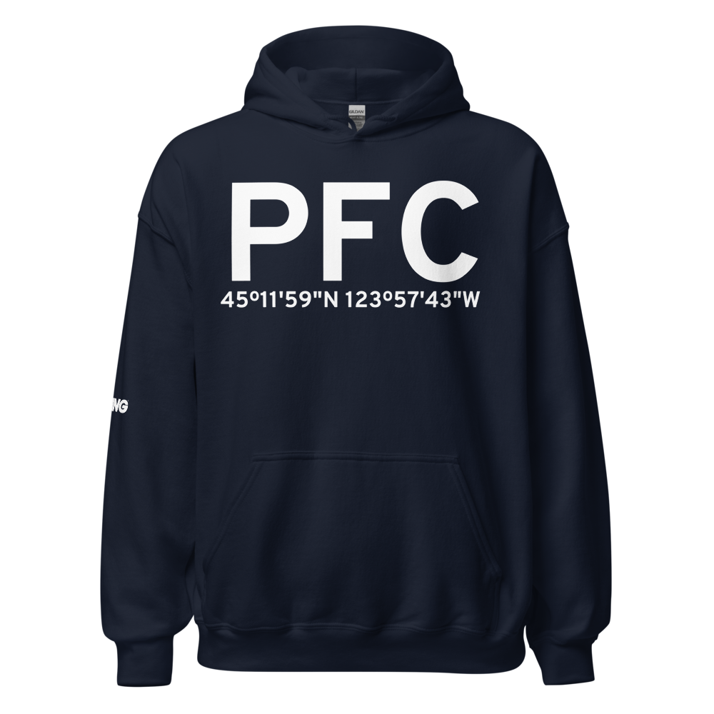 Pacific City (PFC) Airport Hoodie Sweatshirt 