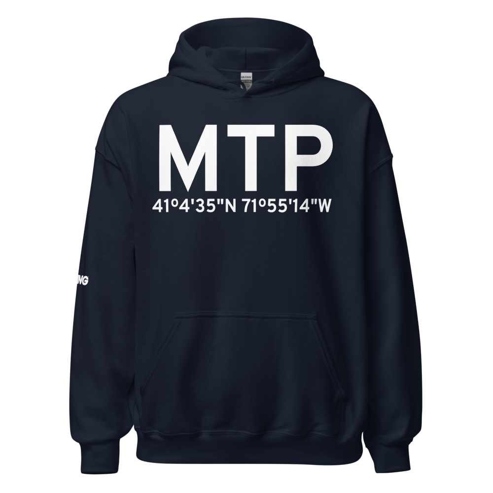 Montauk (KMTP) Airport Hoodie Sweatshirt 