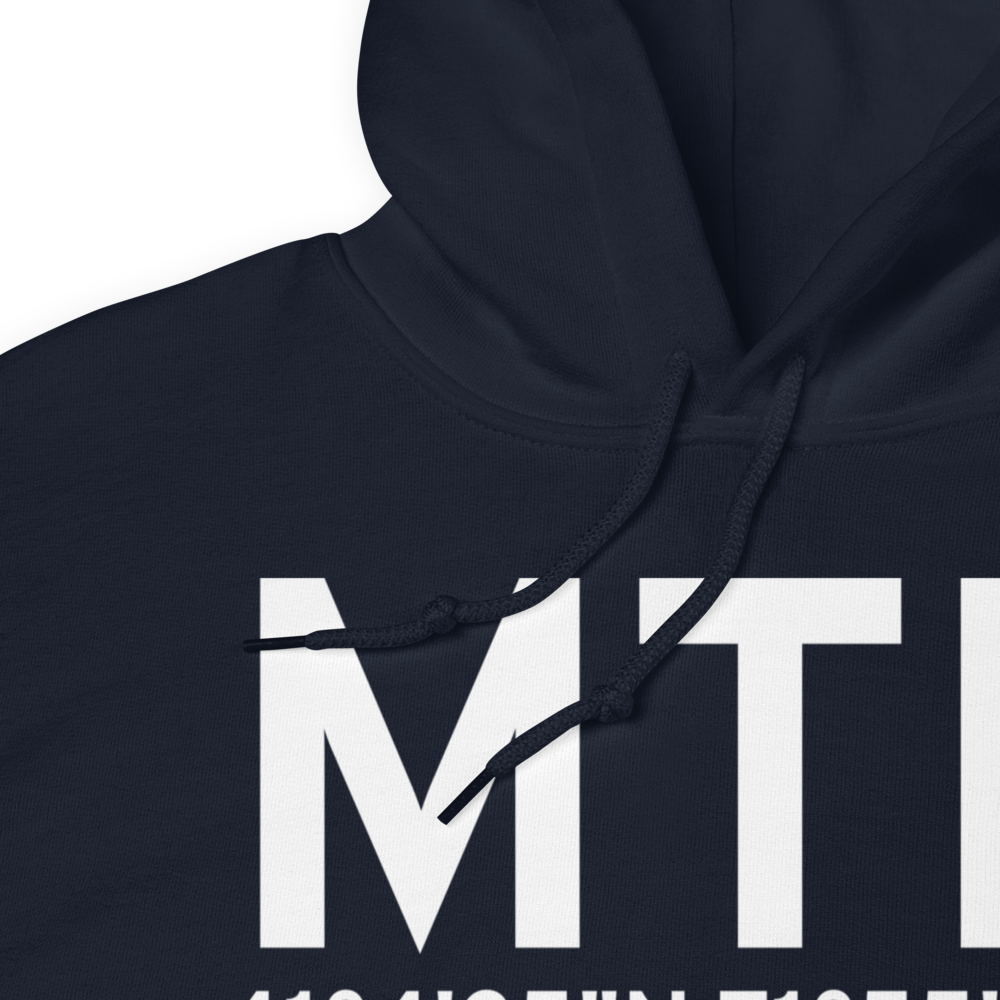 Montauk (KMTP) Airport Hoodie Sweatshirt 