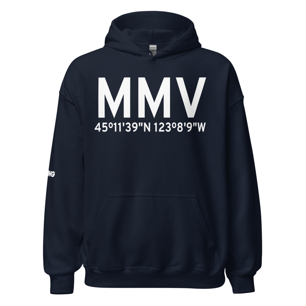 Mc Minnville (KMMV) Airport Hoodie Sweatshirt 