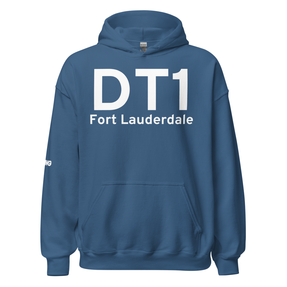 Fort Lauderdale (DT1) Airport Hoodie Sweatshirt 